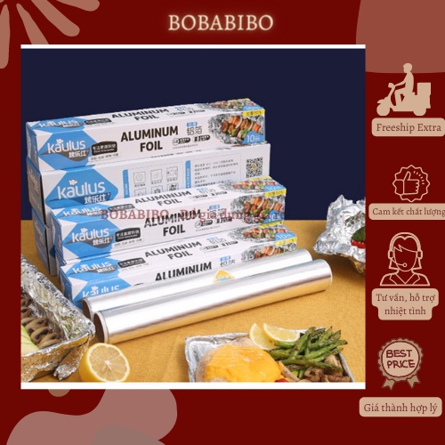 [10 Mét] Cuộn Giấy Bạc Nướng Nồi Chiên Không Dầu Lò Nướng Nấu Ăn Nướng Thịt Bảo Quản Thực Phẩm KAULUS 10m x 30cm