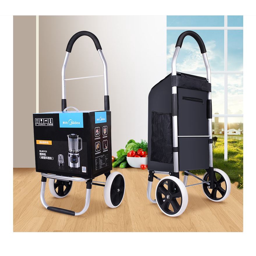 Xe Kéo Hàng Có Túi Leo Cầu Thang XDC03 mới