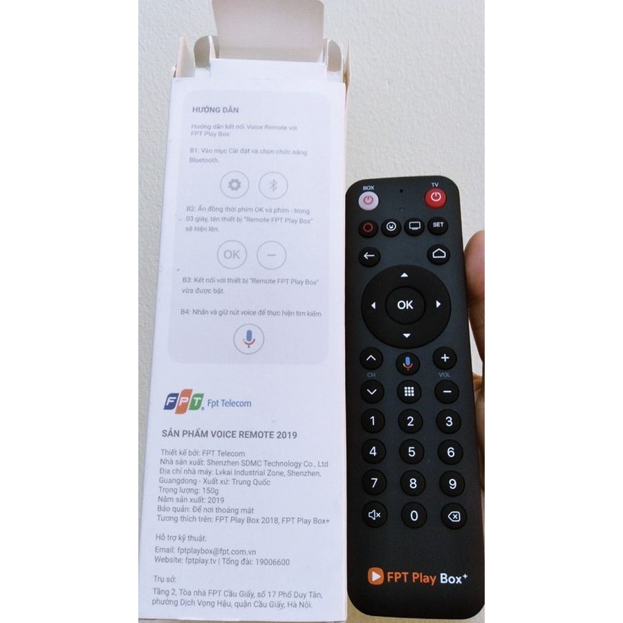 ĐIỀU KHIỂN BẰNG GIỌNG NÓI (REMOTE VOICE) CHO ĐẦU FPT PLAY BOX 2019-2020