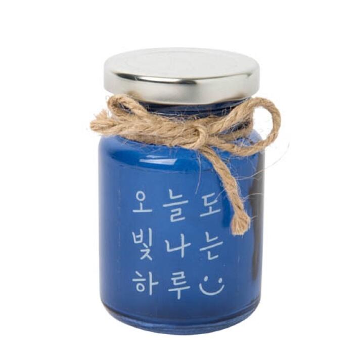 Lọ Thủy Tinh ARTBOX Hàn Quốc Chiếu Sáng Màu Xanh Biển Độc Đáo