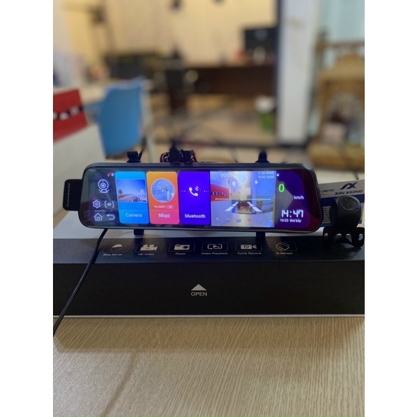 Camera hành trình trước sau Android 10” sim 4g 12 - 24v