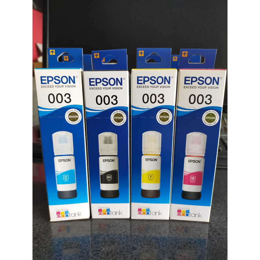 Bộ mực máy in Epson L1110,L1210 ,L3110,L3250,L3150 ,L5190 - Epson 003 chính hãng