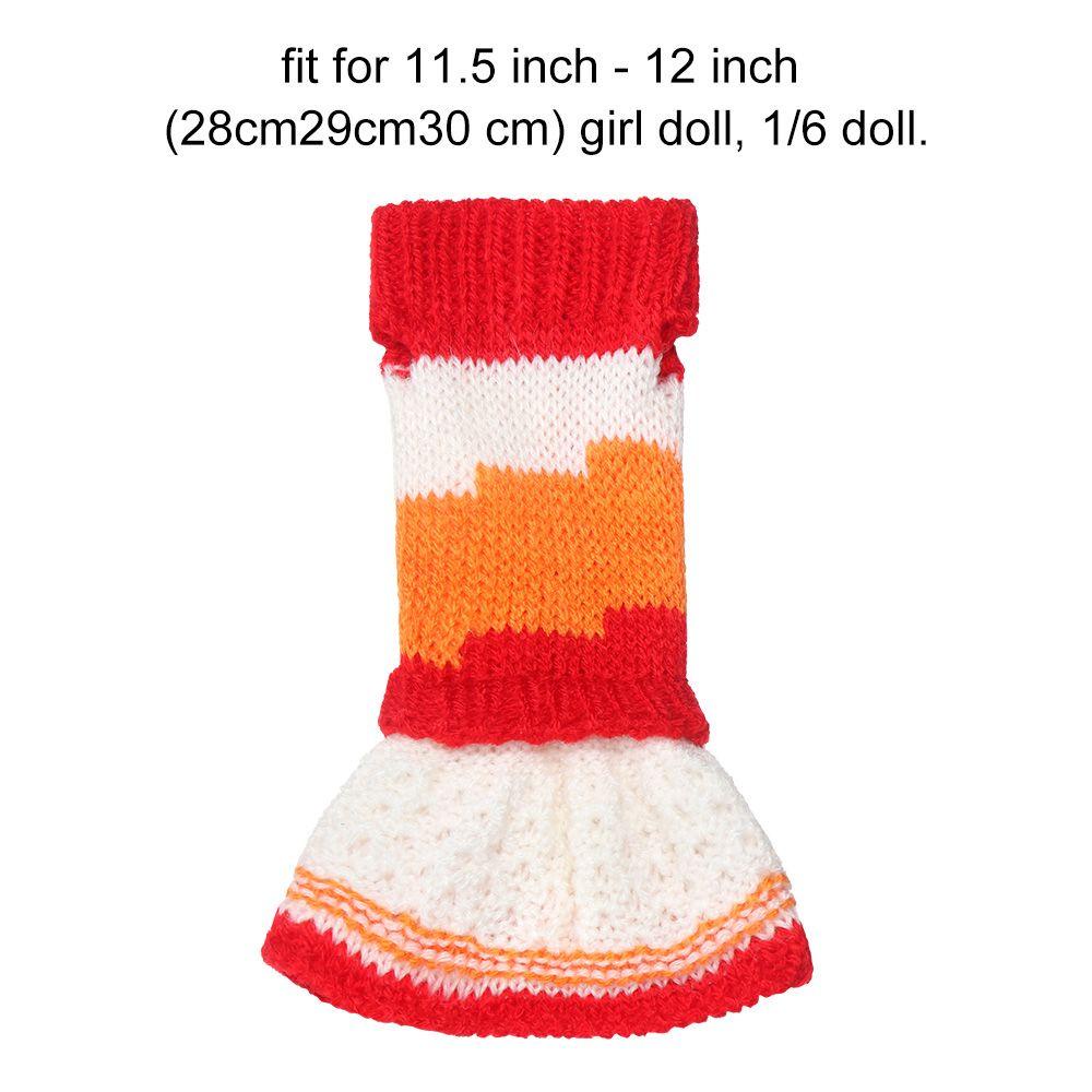 Áo Sweater Dệt Kim Màu Cầu Vồng Cho Búp Bê