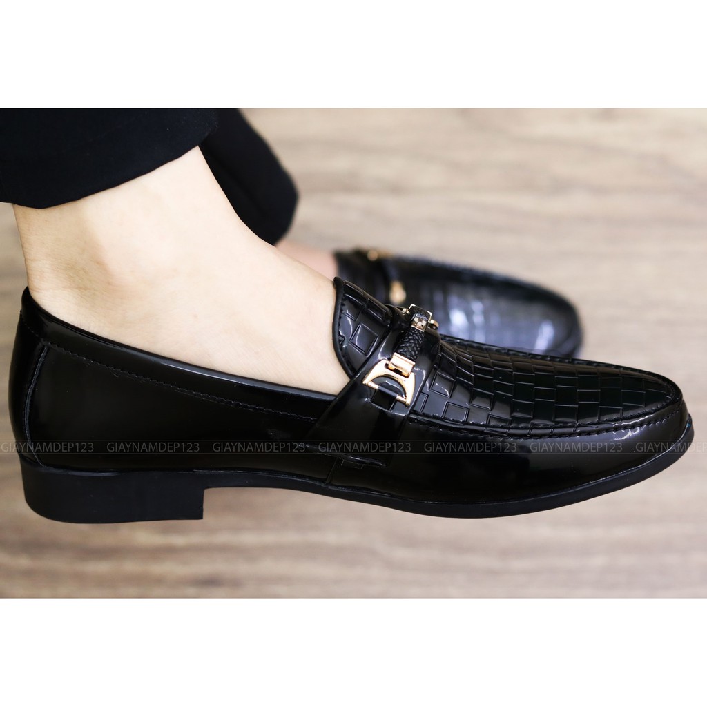 Giày Da nam xả kho giá gốc- giày lười nam-mã L157
