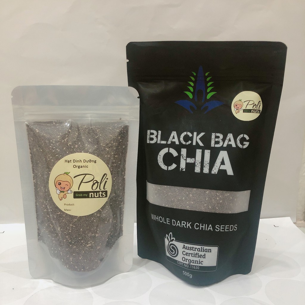 Hạt Chia Đen Nhập Khẩu Úc Giá Tốt Túi 200g