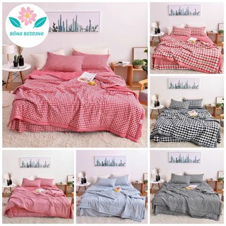  Bộ Chăn Ga Gối Muji Cotton Đũi Chăn Trần Bông Mềm Mịn,Nhập Khẩu Cao Cấp 