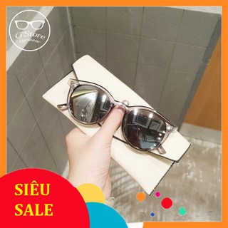 Kính mát Nữ mắt tròn tráng gương 8802
