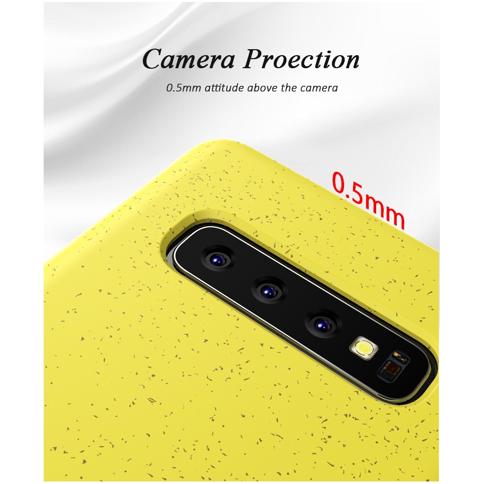 Ốp Lưng Samsung S10/ S10 Plus Sợi Lúa Mạch Dẻo TPU