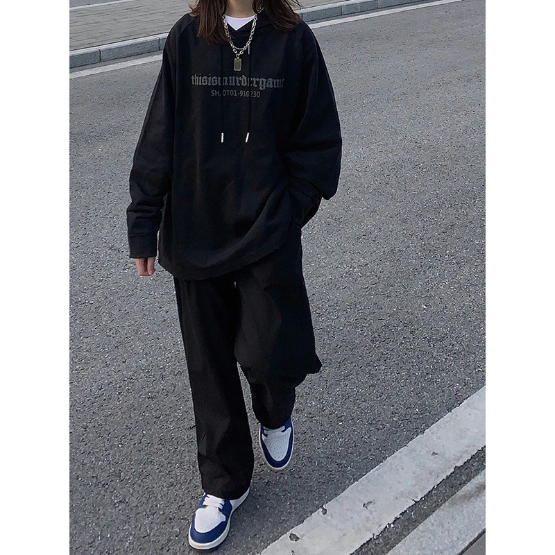 Áo hoodie dáng rộng thời trang cá tính phong cách Hàn Quốc 2021 | BigBuy360 - bigbuy360.vn