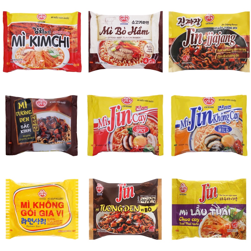 Mì Gói Ottogi Các Loại