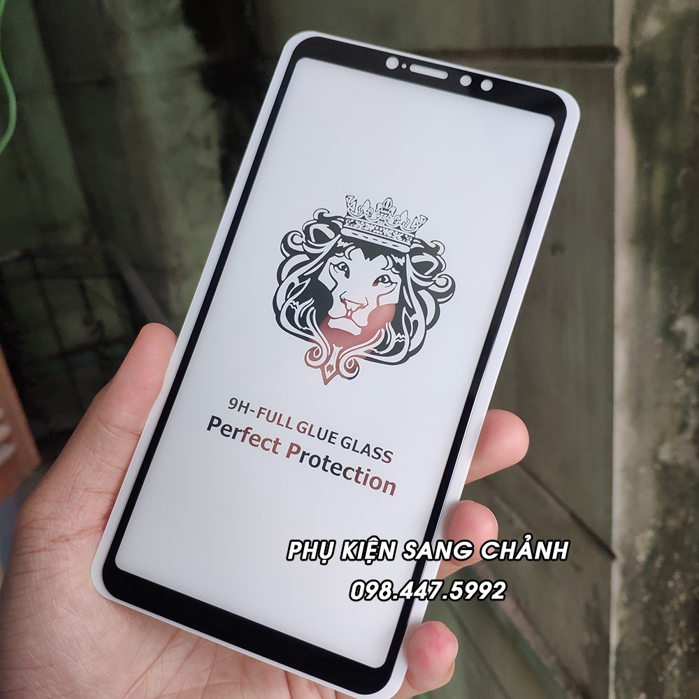 Kính Cường Lực 5D Xiaomi Mi Max 3. Keo Full Toàn Màn Hình - Không Hạt Li Ty - Kính Hít Từ Tính - Bảo Vệ Chống Trầy, Vỡ