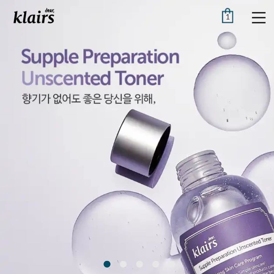 Nước Hoa Hồng Không Mùi Klairs Supple Preparation Unscented Toner [ Mẫu Mới ]