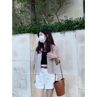 Áo blazer ngắn tay