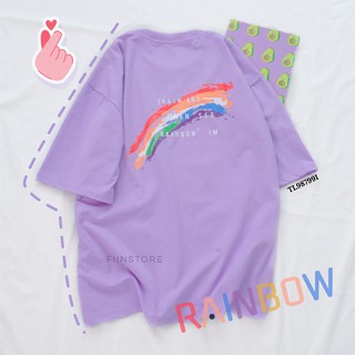 Áo thun tay lỡ basic RAINBOW - ÁO PHÔNG BASIC BY FIINSTORE