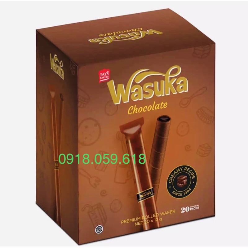 Hộp 20 thanh Bánh quế Wasuka hộp 240g