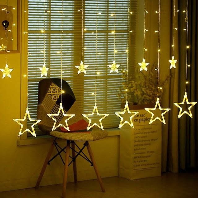 DÂY ĐÈN RÈM NGÔI SAO TRANG TRÍ NOEL