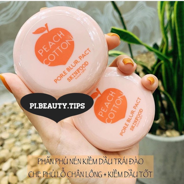 PHẤN PHỦ NÉN KIỀM DẦU TRÁI ĐÀO SKINFOOD PEACH