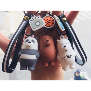 CÓ SẴN❤️Móc khoá We Bare Bear❤️ Loại cao cấp