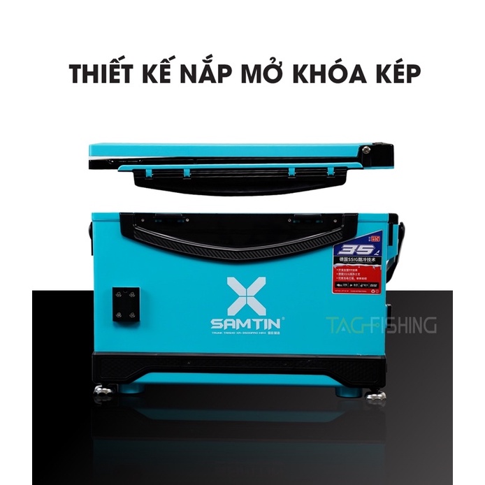 Thùng Câu Xsamtin 3500 PRO MAX, thùng đài tag fishing
