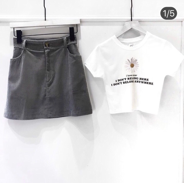 CropTop Bông Cúc Thêu ( Hình Thật) | BigBuy360 - bigbuy360.vn