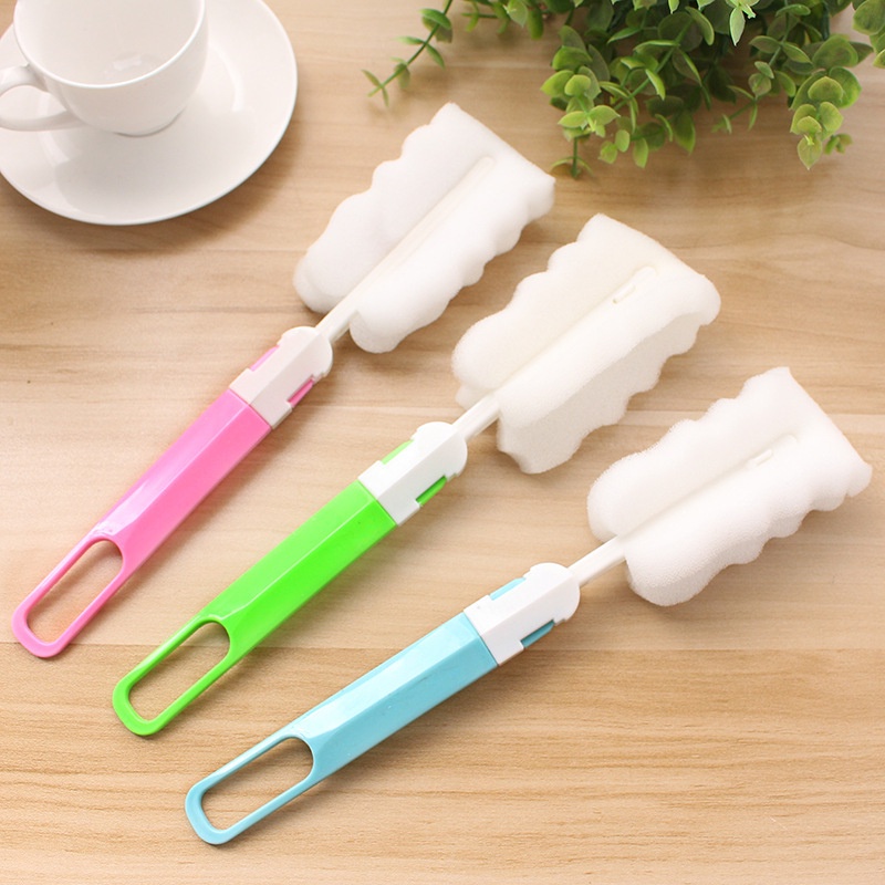 Bộ cọ rửa bình nước SUNHOME dụng cụ vệ sinh cốc ly siêu sạch, khớp nối thông minh tránh gãy
