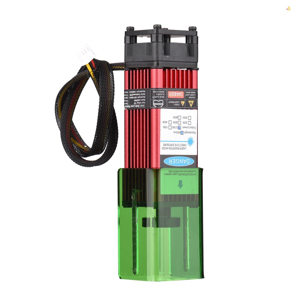 Mô Đun Laser 450nm 5.5W Với Vỏ Bảo Vệ Có Thể Điều Chỉnh Độ Dài Tốc Độ Cao Cho Máy In 3D CNC