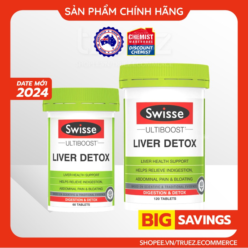 Viên uống thải độc gan [ÚC] Swisse Liver Detox [Chính hãng]