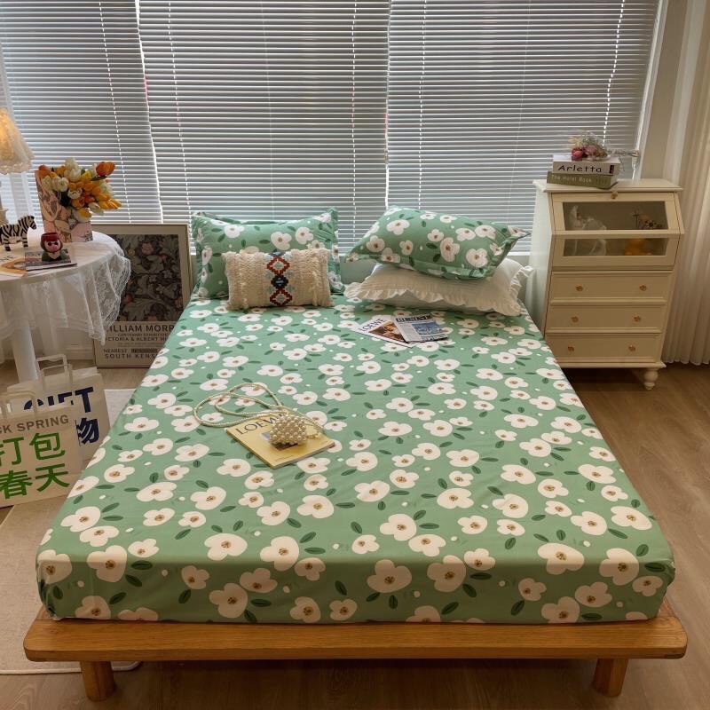 Bộ Ga Gối Cotton Poly Cao Cấp- Miễn Phí Bo Chun- Kanta Store