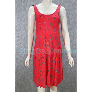 Đầm bầu mặc nhà cổ tròn - tôn bông