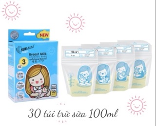 Túi trữ sữa Sunmum 250ml, 100ml