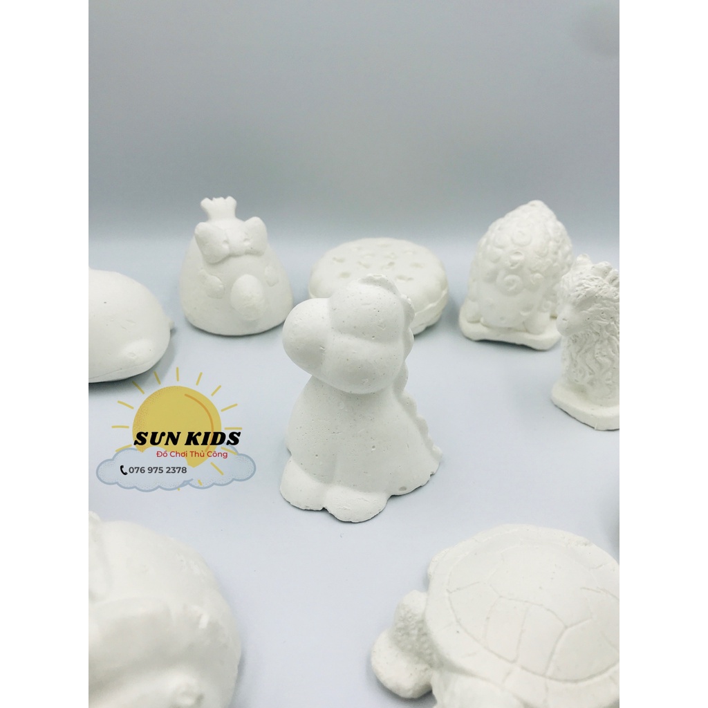 Tượng Tô Màu Thạch Cao Cho Bé  Nhiều Mẫu Ko Kèm Màu