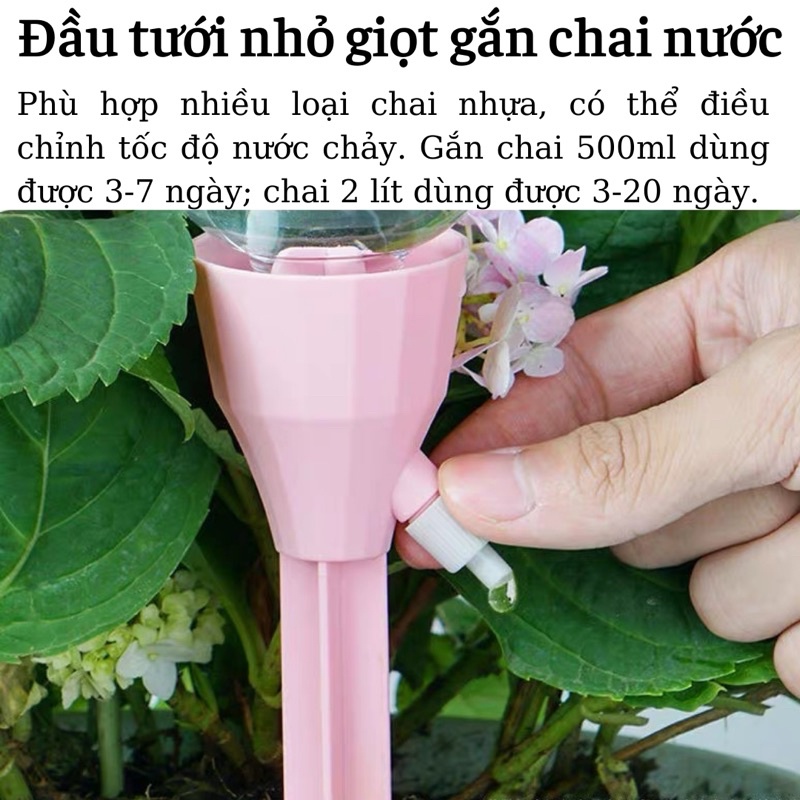 Đầu tưới tự động nhỏ giọt gắn chai nước cao cấp