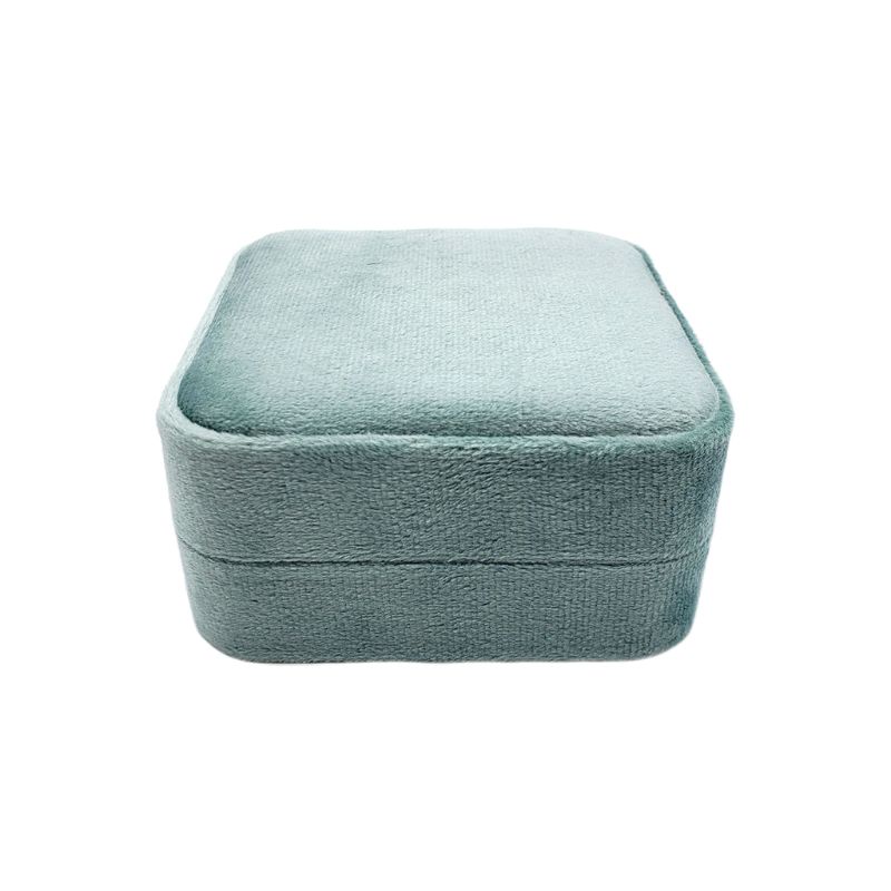 QQ Hộp Đựng Nhẫn Hình Vuông Chất Liệu Nhung Có Nắp Tháo Rời Được Tiện Dụng