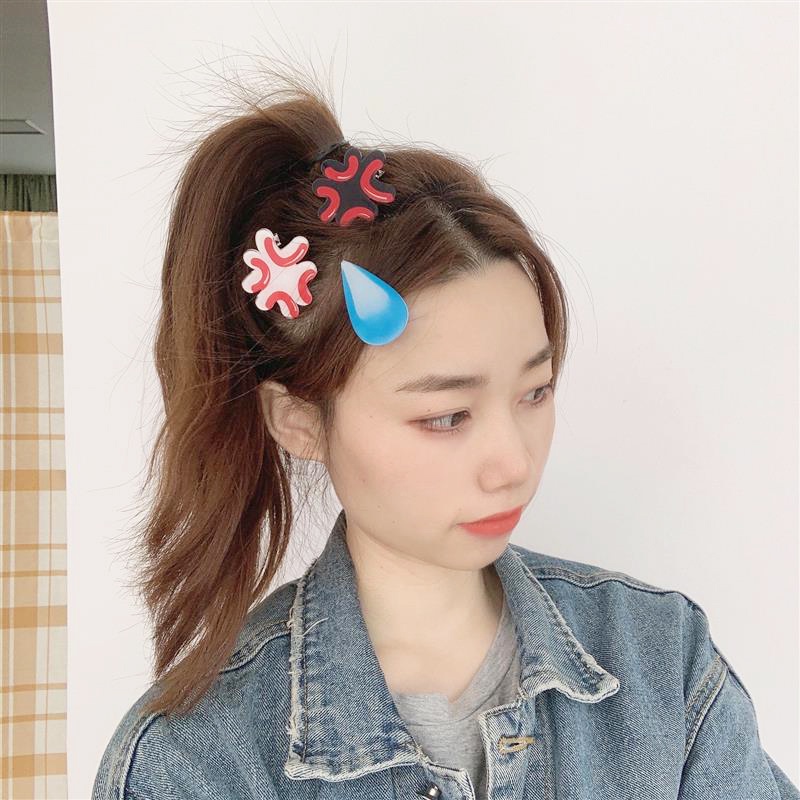 Kẹp tóc hình biểu tượng cảm xúc dễ thương cho bé gái