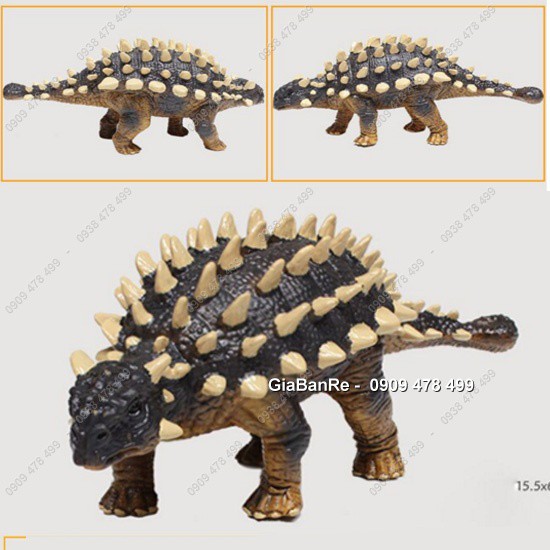 Mô Hình Khủng Long Giáp Lưng Gai Đuôi Búa Ankylosaurus - Size Nhỏ - 7719