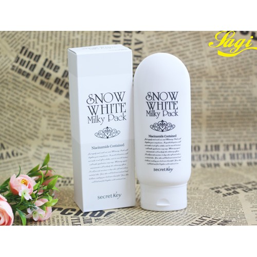 MẶT NẠ TRẮNG DA TOÀN THÂN SNOW WHITE MILKY PACK SECRET KEY