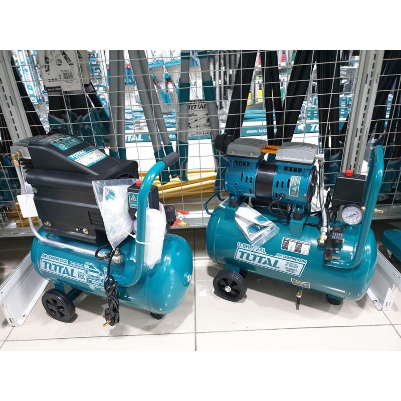 TOTAL Máy nén khí không dầu 24L 600w TCS1075248T & TCS1075242T Suppet select