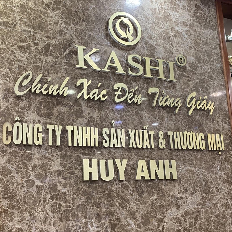 Đồng hồ treo tường Kashi K127 kim trôi mặt trắng , mặt nâu