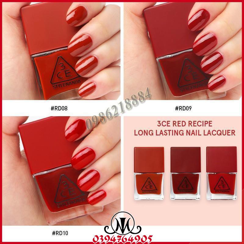 Sơn móng tay 3CE Red Recipe Long Lasting Nail Lacquer MO23