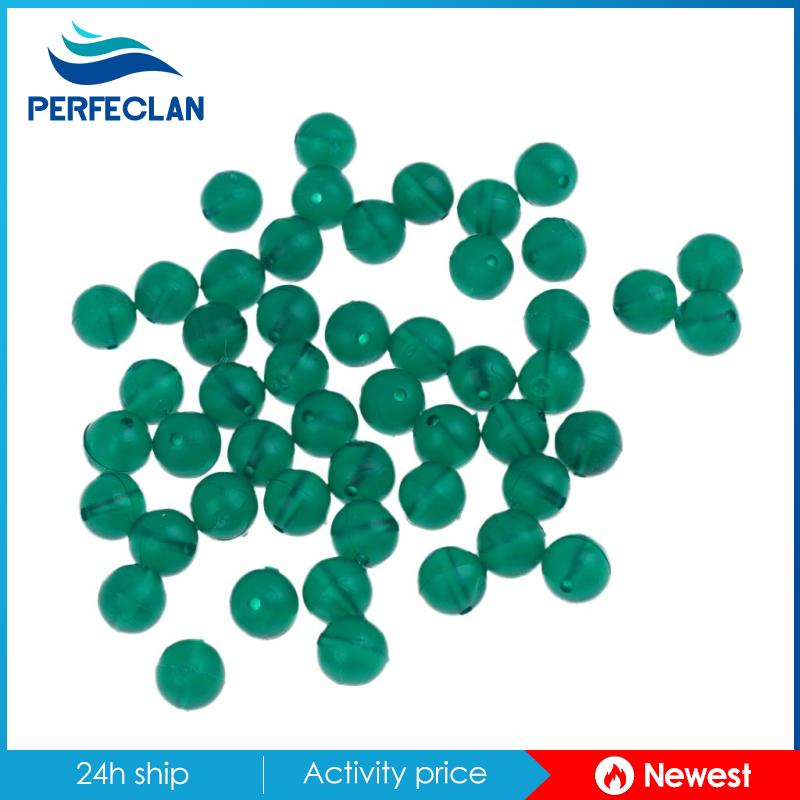 Set 50 Hạt Cườm Nhựa 8mm Hỗ Trợ Câu Cá