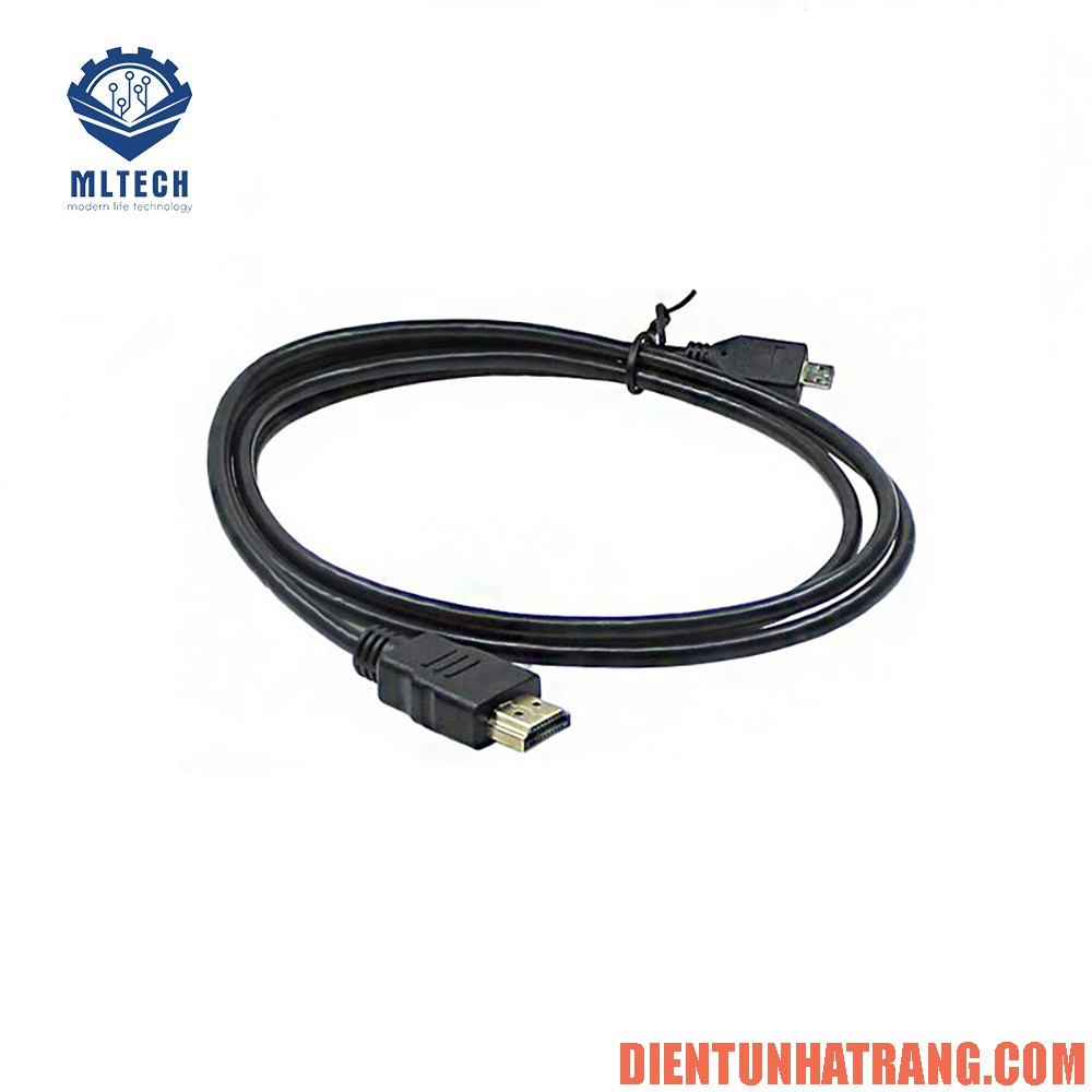 Dây cáp Micro HDMI to HDMI cho Raspberry pi 4 dài 1.5m