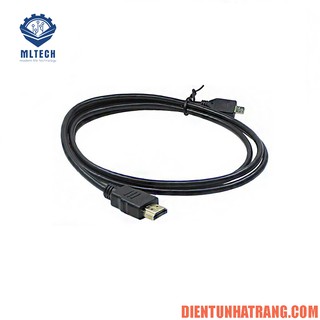 Dây cáp Micro HDMI to HDMI cho Raspberry pi 4 dài 1.5m