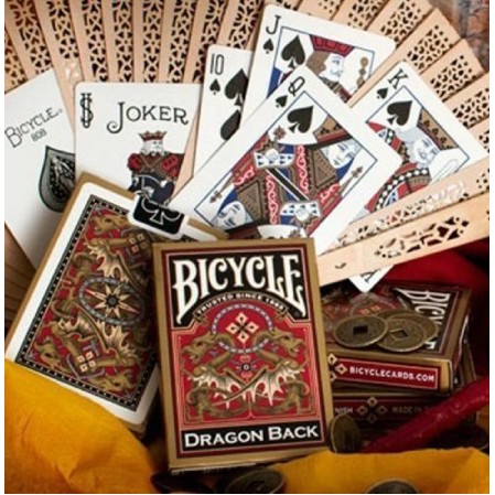 Bộ Bài Vàng Kim Bicycle Dragon Back Playing Cards (Hàng Mỹ)