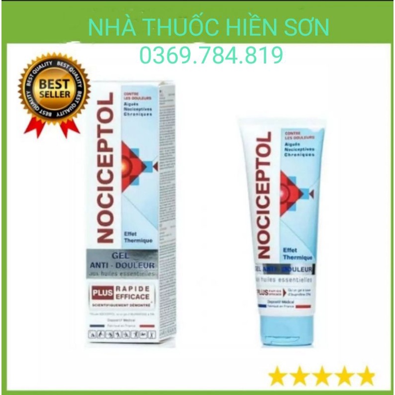 Combo 2 lọ Nociceptol 60ml và 120ml - Gel bôi giảm đau cơ xương khớp hiệu quả đến từ Pháp