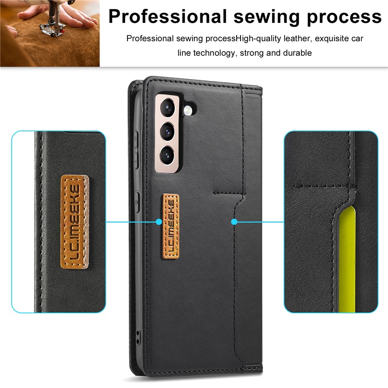 Bao Da Điện Thoại Nắp Lật Hít Nam Châm Màu Tương Phản Thời Trang Cho Samsung Galaxy Note 20 Ultra 10 Plus Note 9 Ốp