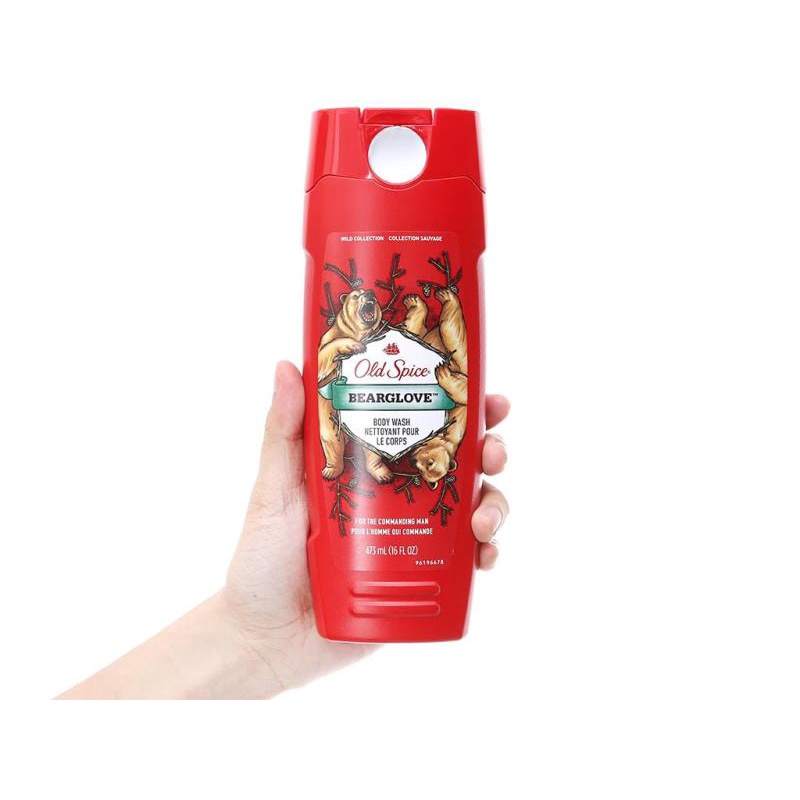 Mỹ- Sữa tắm nam Old Spice Body Wash 473ml Wolfthorn/Bearglove /Fiji With Palm Tree