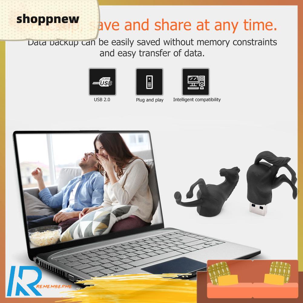 Usb 2.0 Hình Chú Ngựa Đen Cho Laptop / Máy Tính | BigBuy360 - bigbuy360.vn