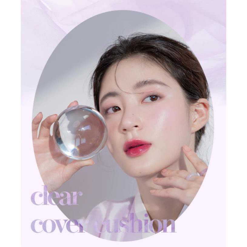 [Chính hãng - HANBOK PROJECT] Phấn Nước Che Phủ Tốt, Cho Lớp Nền Bóng Khỏe Romand Clear Cover Cushion SPF50+ PA+++ 14g