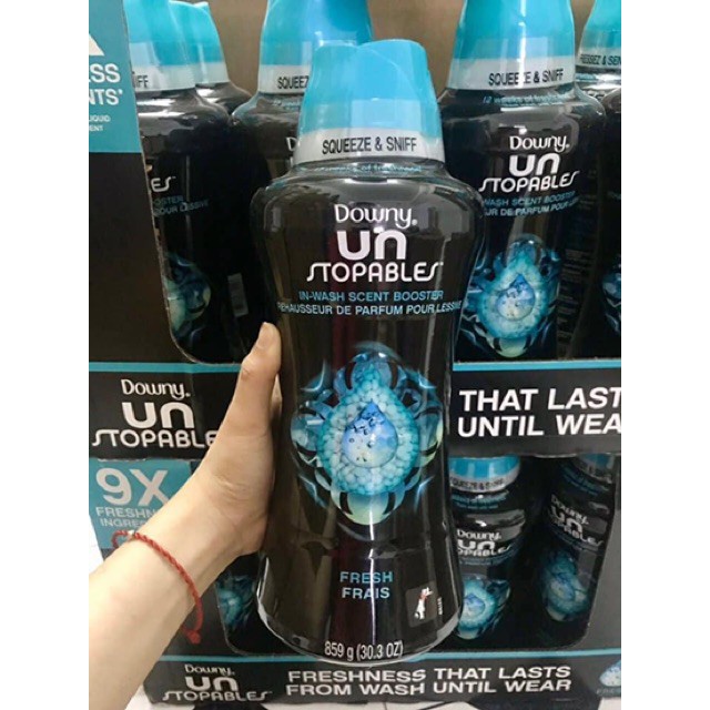 VIÊN XẢ THƠM QUẦN ÁO DOWNY UNSTOPABLES CỦA MỸ 859GR ( MÀU XANH)