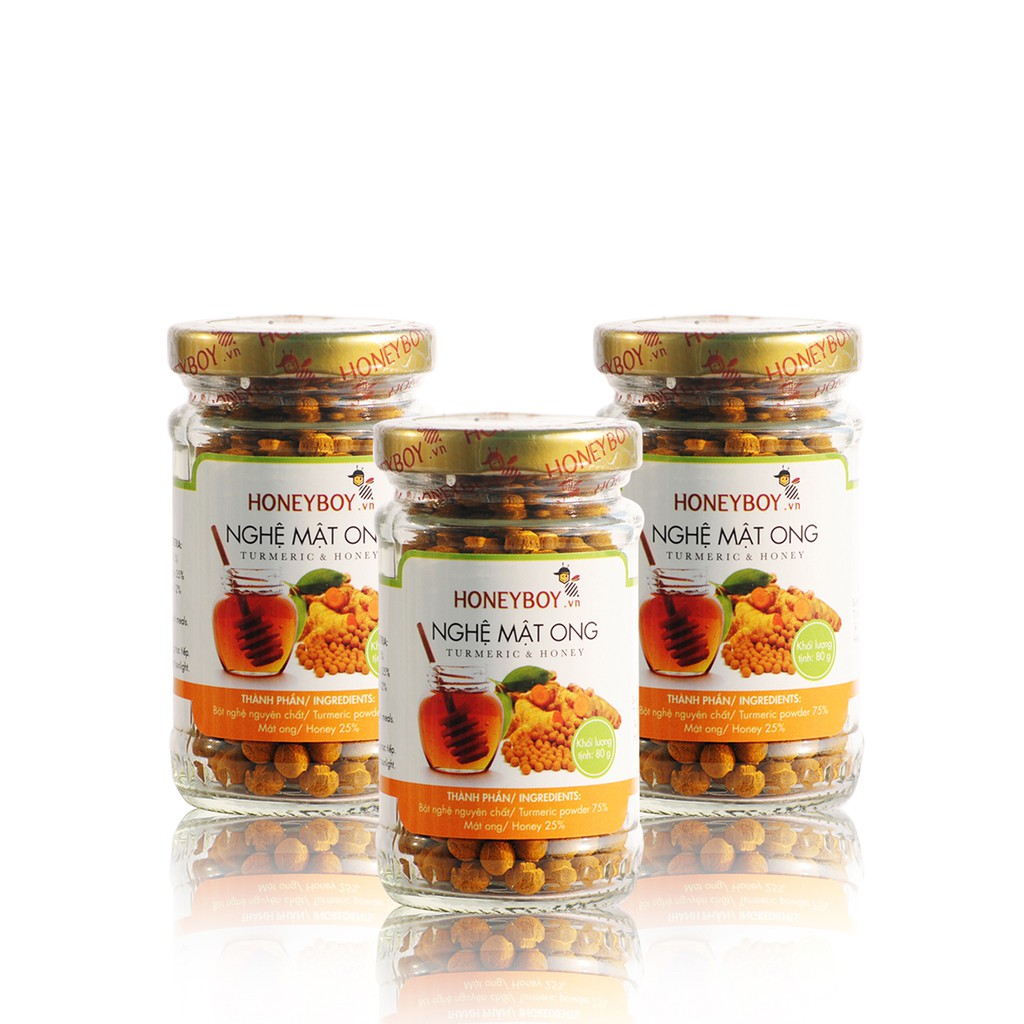 Viên Nghệ Mật Ong Honeyboy Hũ 80g